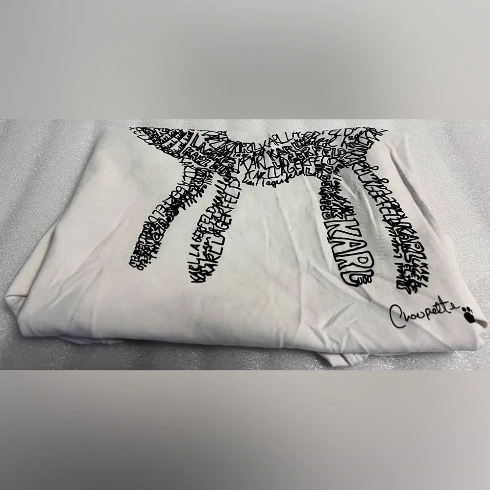 😼 Karl Lagerfeld Kids Choupette Cat Text Art Tee 12Y